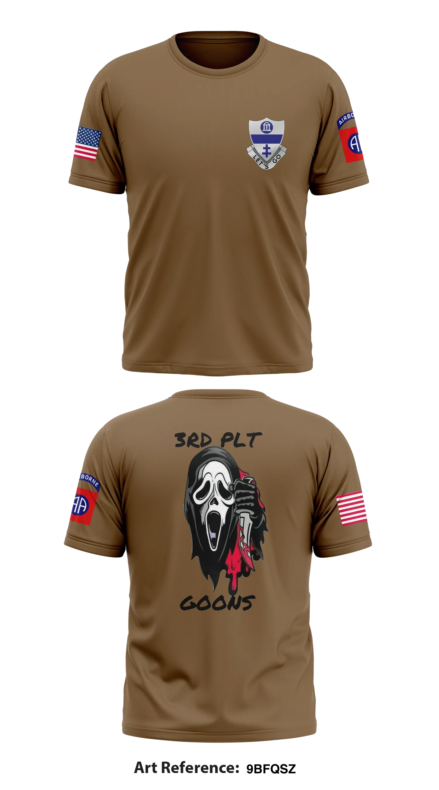 1-325 AIR Charlie Company 3rd Platoon 2nd Brigade 82nd Airborne Division Store 1 Core Men's SS Performance Tee - 9BFqsz