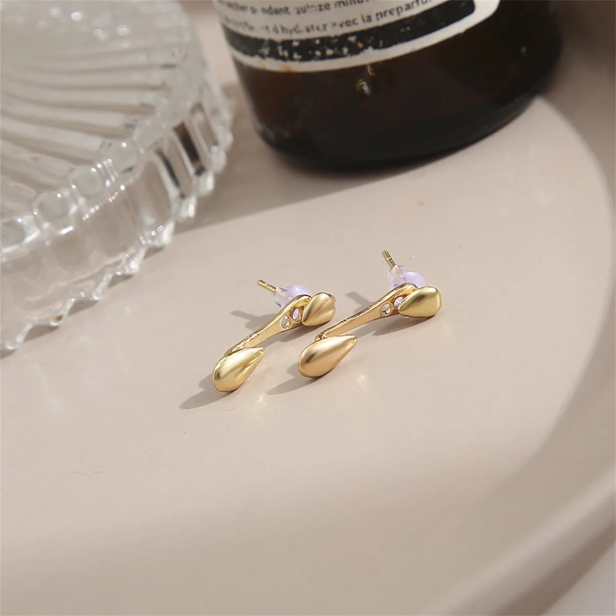 18K Gold-Plated Drop Ear Jackets
