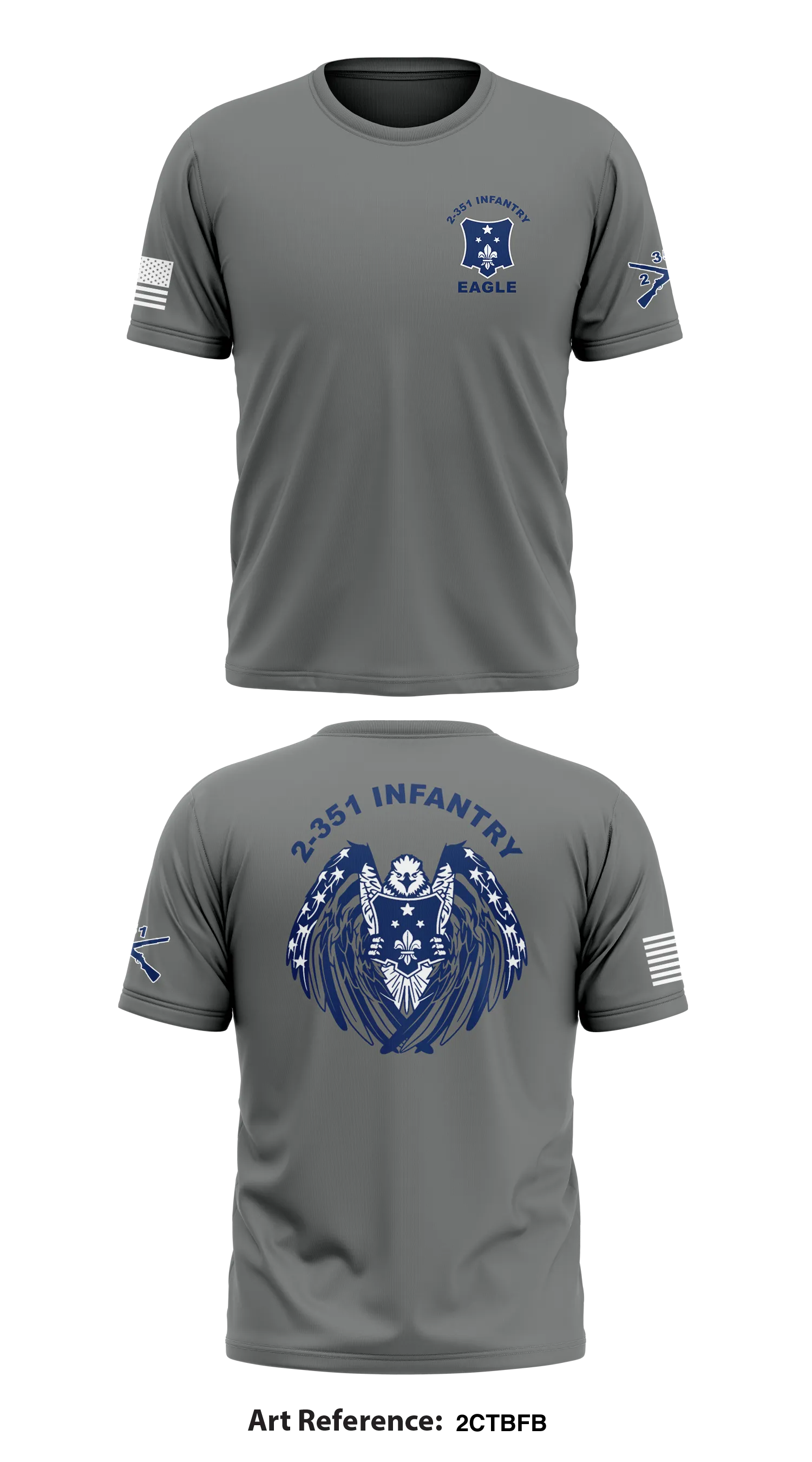 2-351 Infantry Store 1 Core Men's SS Performance Tee - 2cTbFb