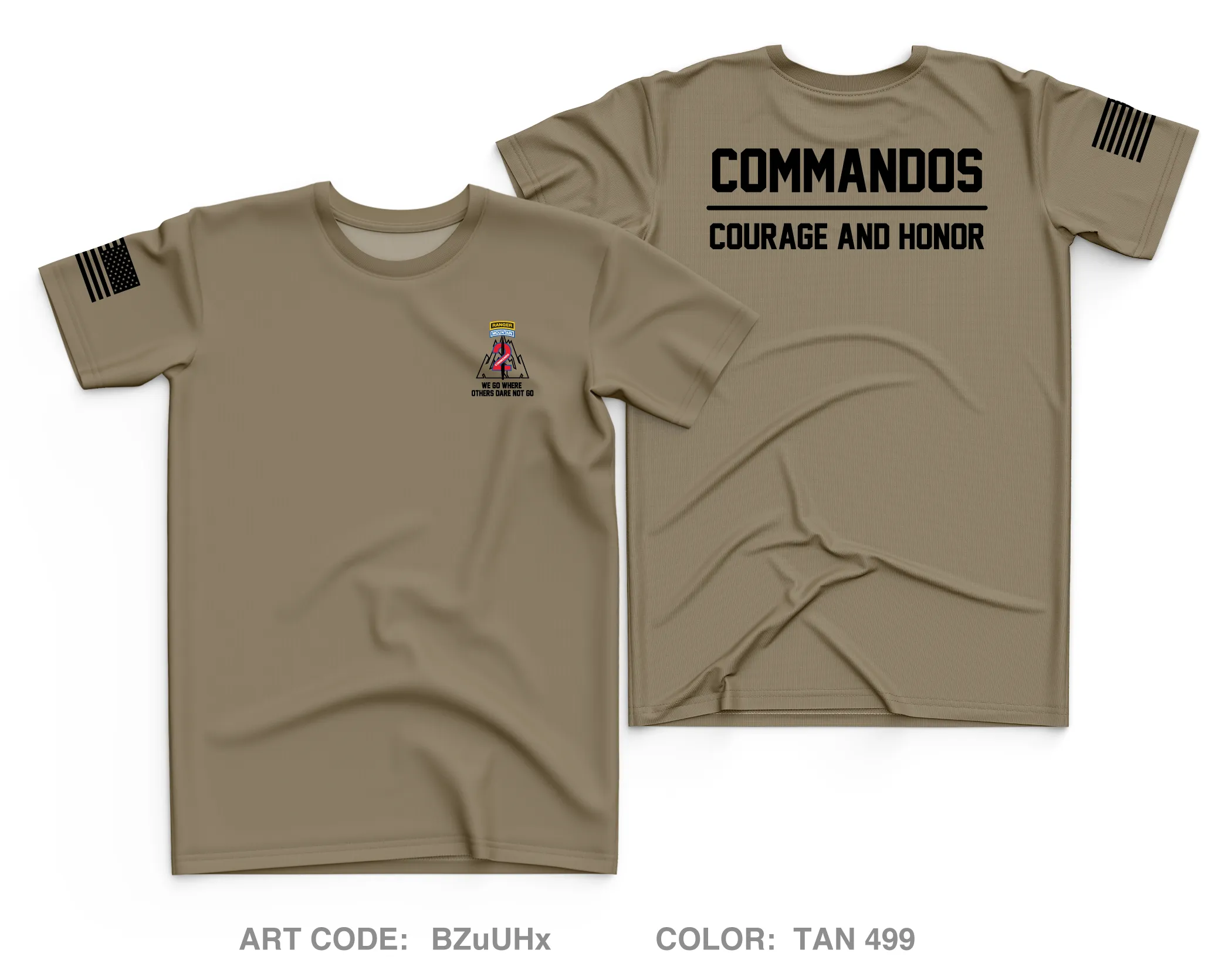 2 BCT 10th MTN DIV (LI) Store 1 Core Men's SS Performance Tee - BZuUHx
