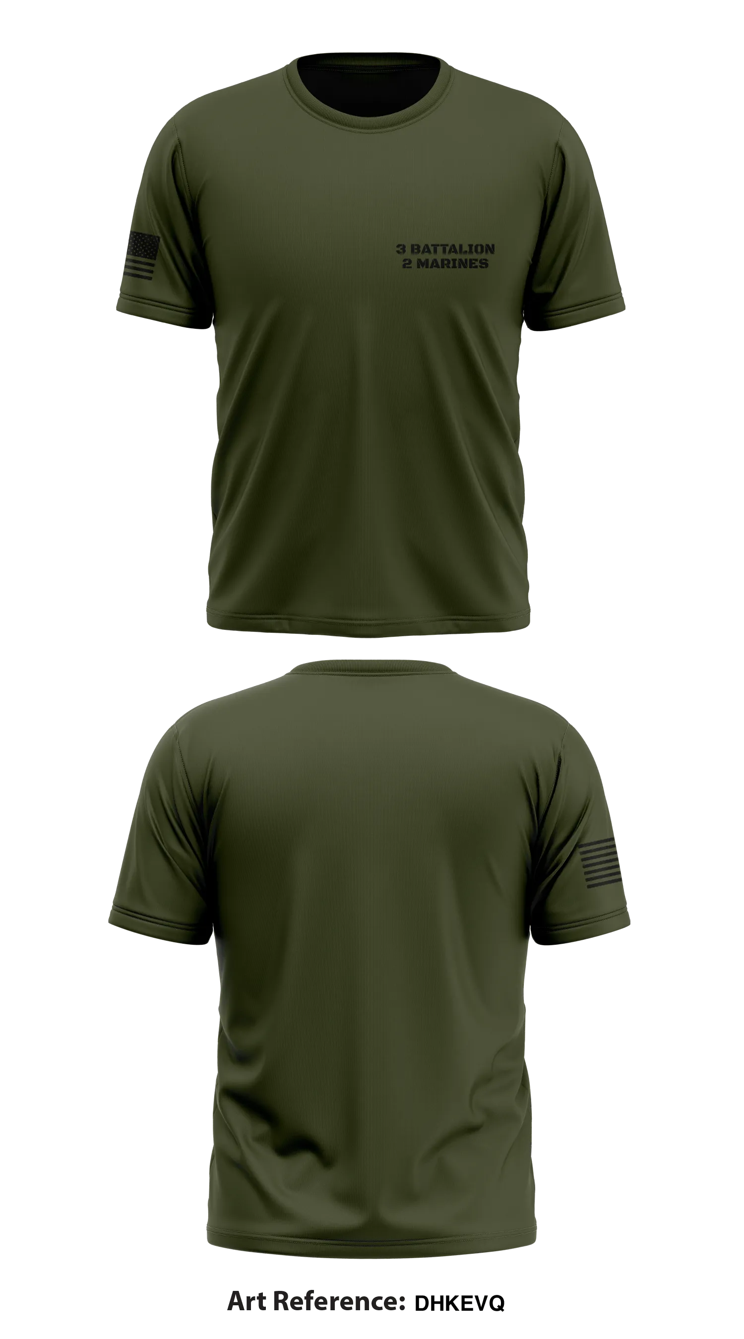 3 Battalion 2 Marines Store 1 Core Men's SS Performance Tee - DHKevQ