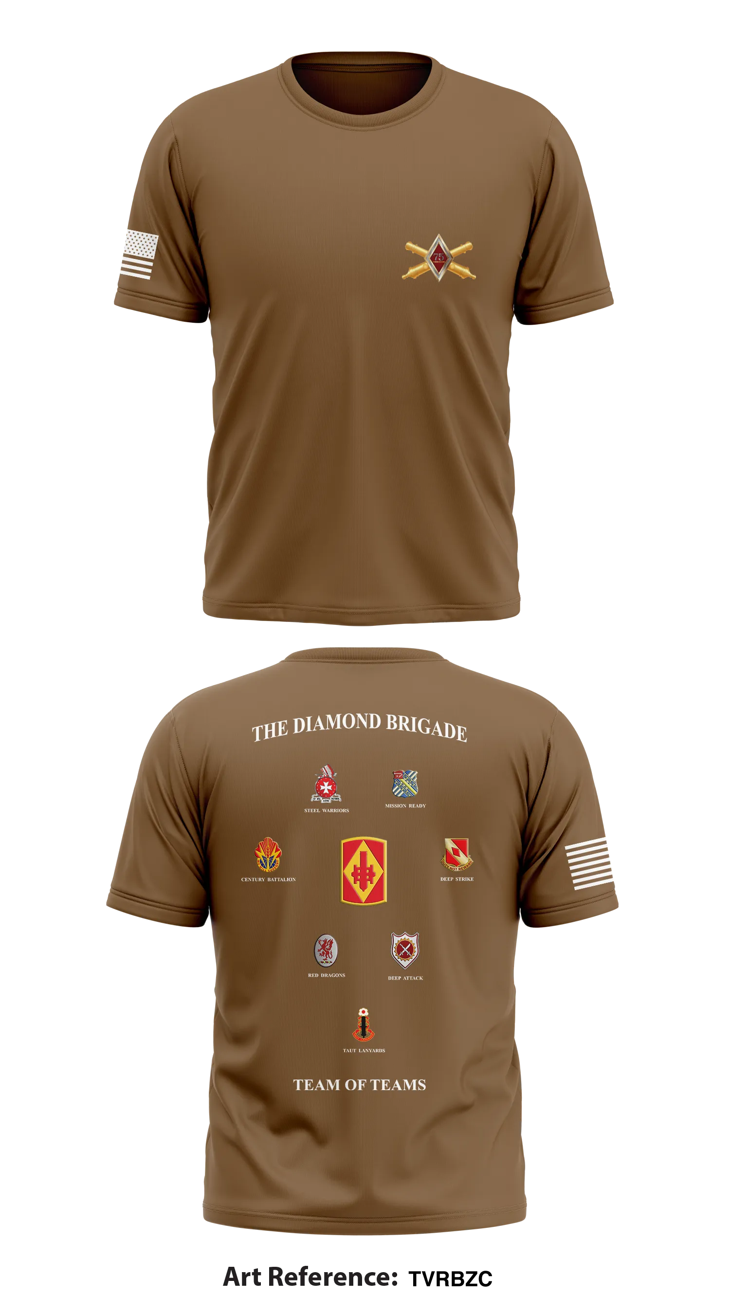 75th Field Artillery Brigade Store 1 Core Men's SS Performance Tee - TVrbzC