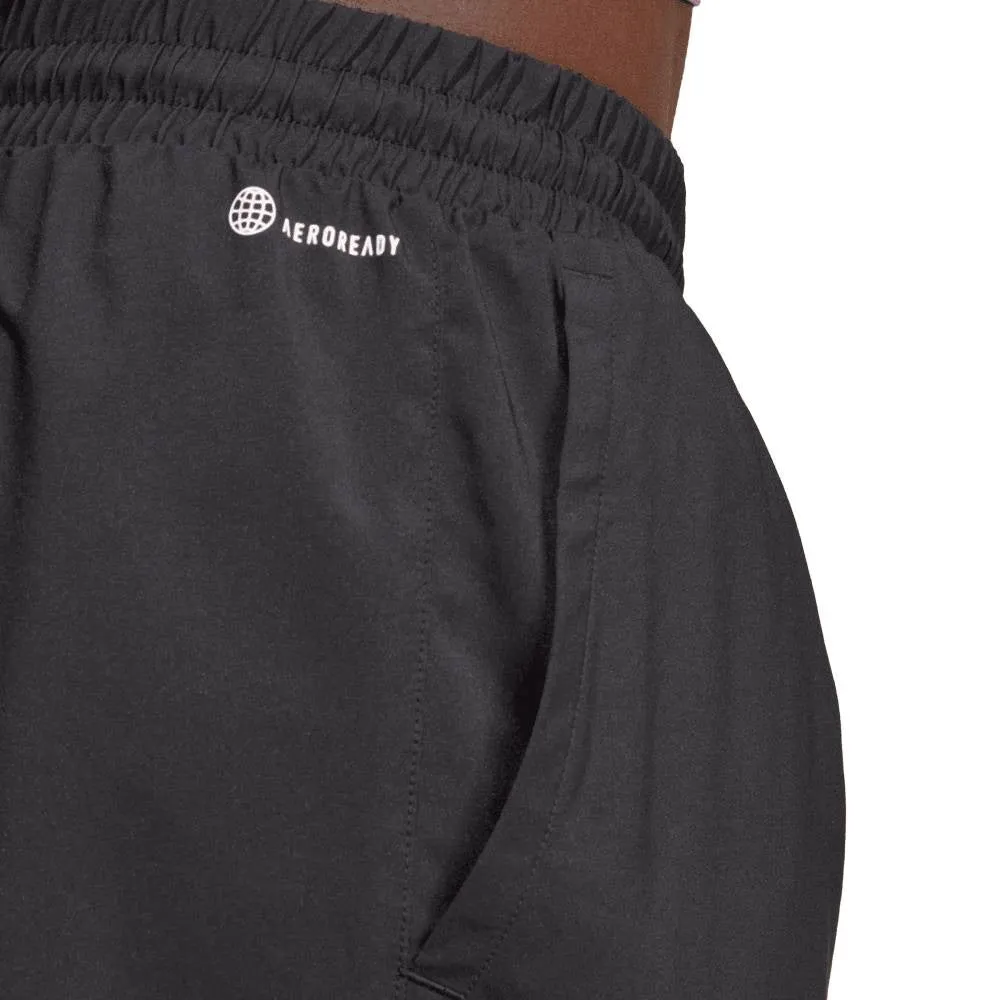 adidas Men's 3 Stripe Club Short 9-Inch (Black)
