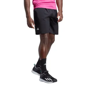 adidas Men's 3 Stripe Club Short 9-Inch (Black)