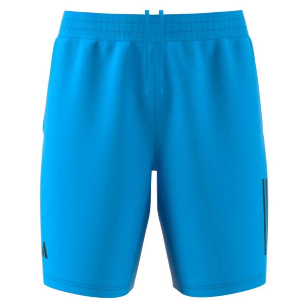 adidas Men's 3 Stripe Club Short 9-Inch (Blue)