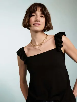 Anais Marie LENZING™ ECOVERO™ Top | Caviar Black
