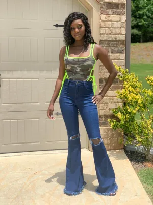 Army Fete Bodysuit - FINAL SALE