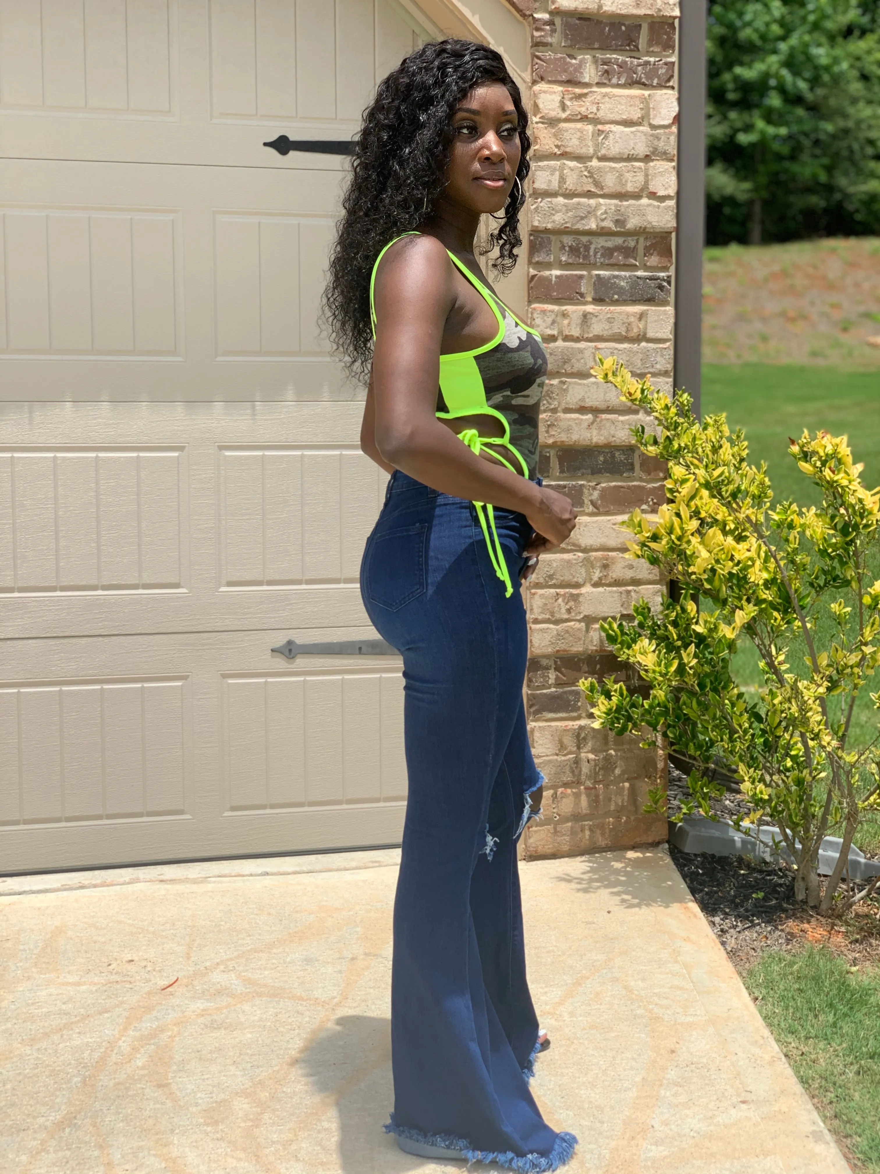 Army Fete Bodysuit - FINAL SALE