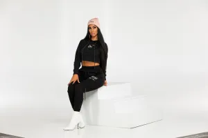 Black jogger set