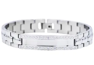 Blackjack Men's SS Bracelet CZ BJB171