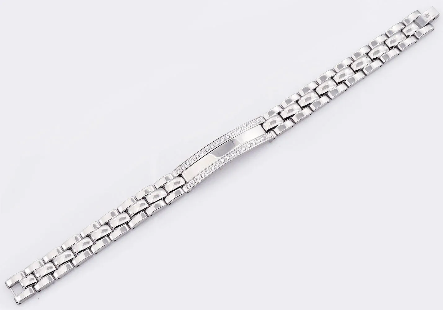 Blackjack Men's SS Bracelet CZ BJB171