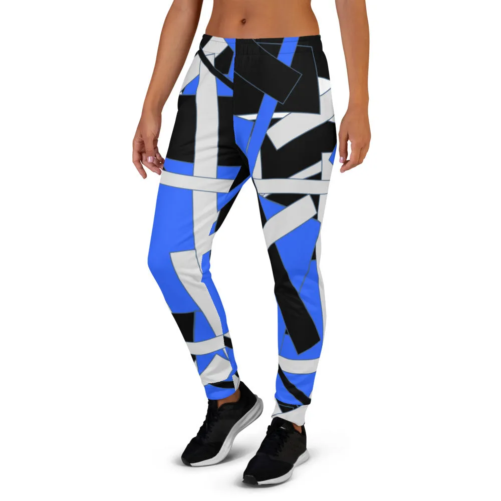 Blue Geometric Women's Joggers