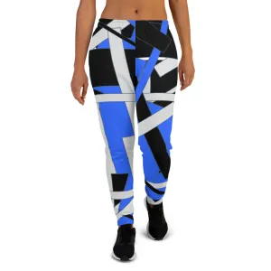 Blue Geometric Women's Joggers