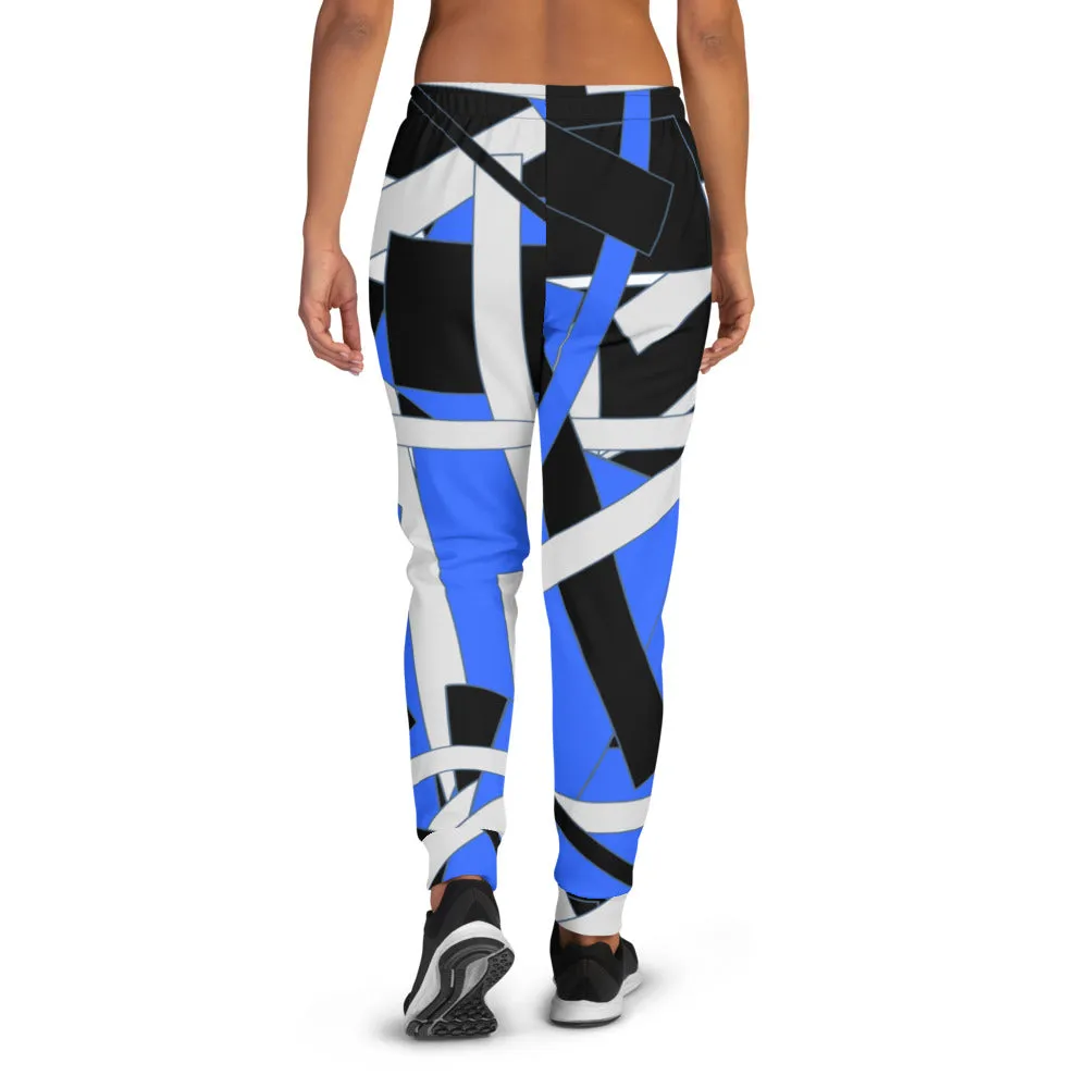 Blue Geometric Women's Joggers