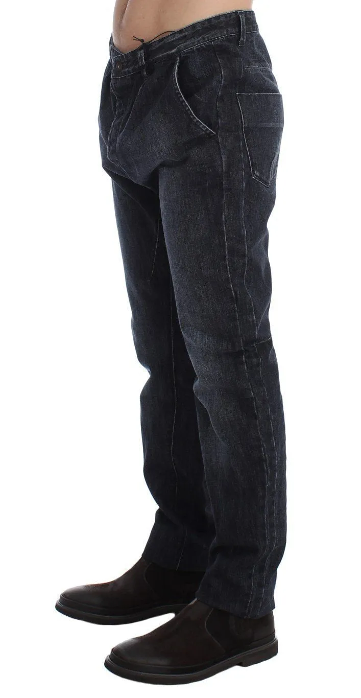 Blue Wash Regular Fit Cotton Jeans