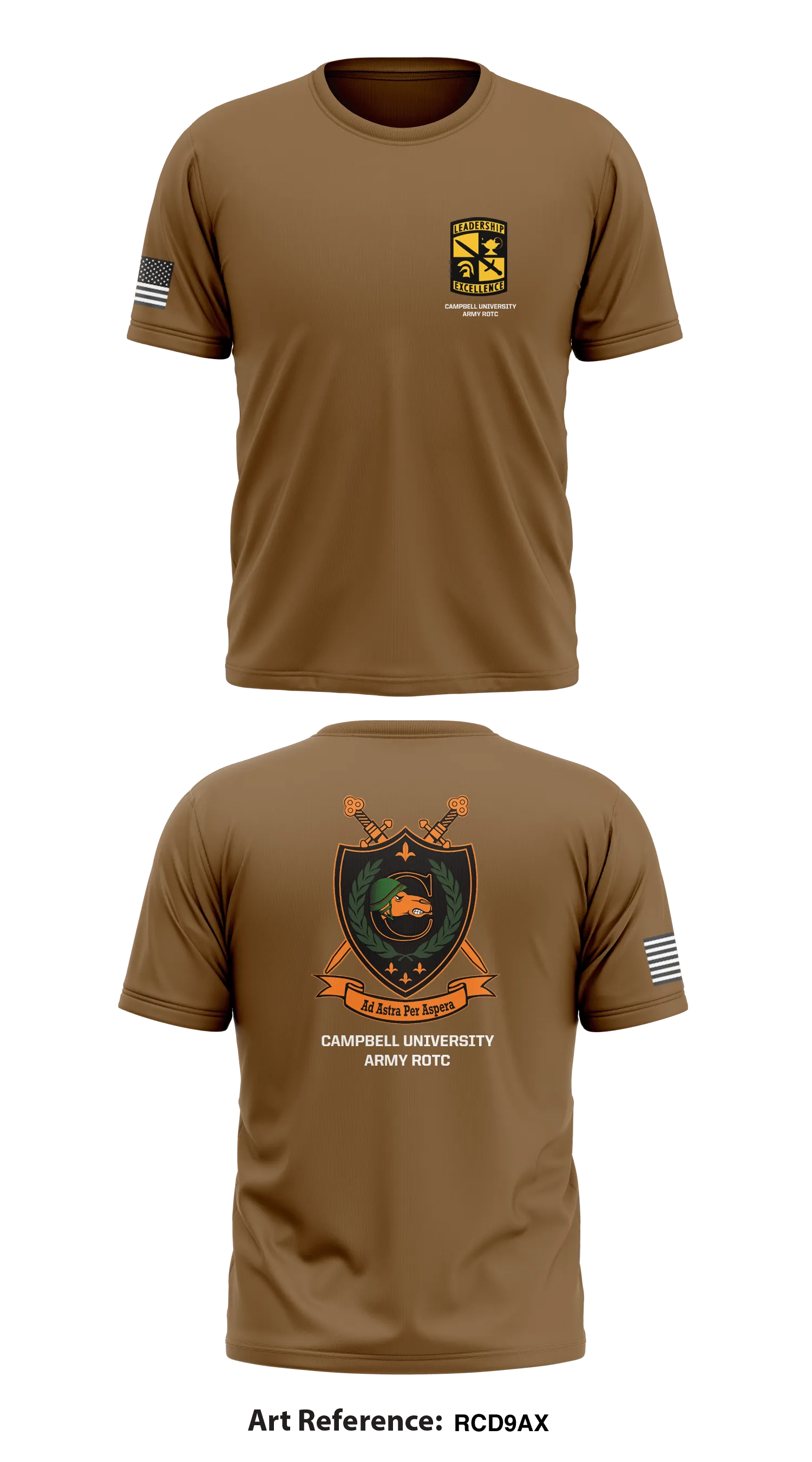 Campbell University Army ROTC Store 1 Core Men's SS Performance Tee - RCD9ax