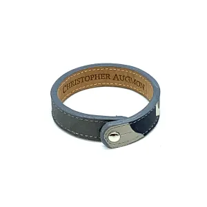 Christopher Augmon Amazon Grey Camouflage Single Collar Button Bracelet
