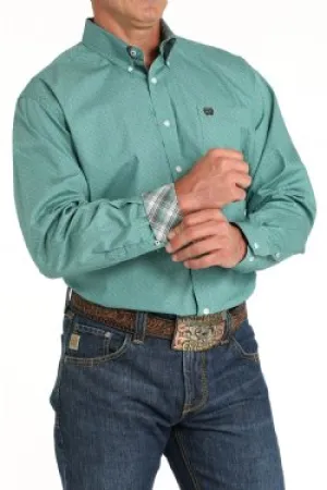 Cinch Men's Geometric Print Button-Down Long-Sleeve Western Shirt