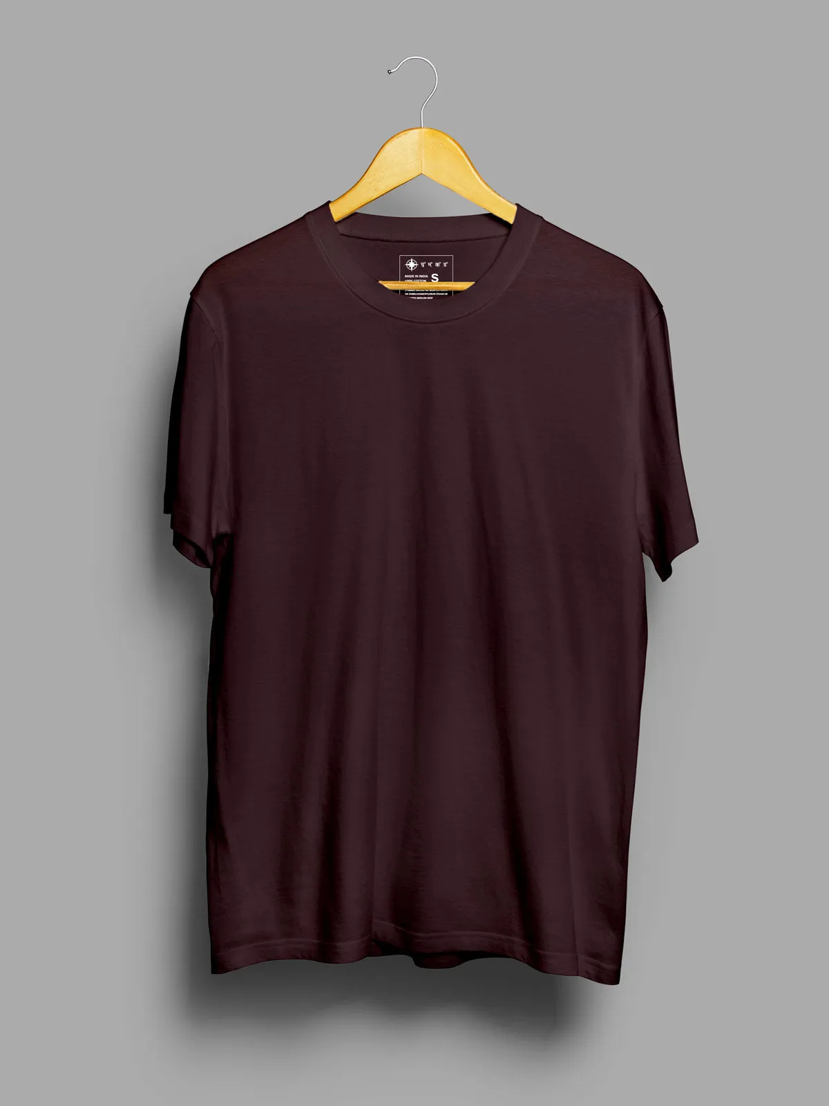 Coffee Brown & Soft Pink T shirt Combo