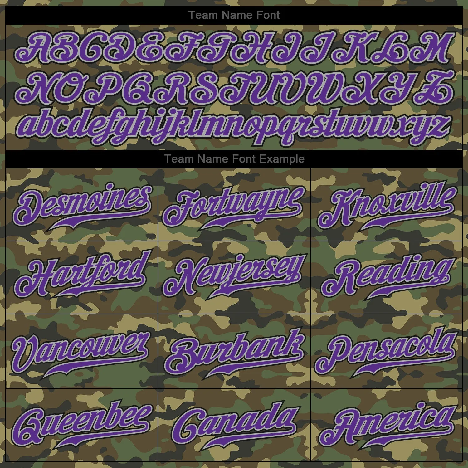 Custom Camo Purple-Black Authentic Salute To Service Baseball Jersey