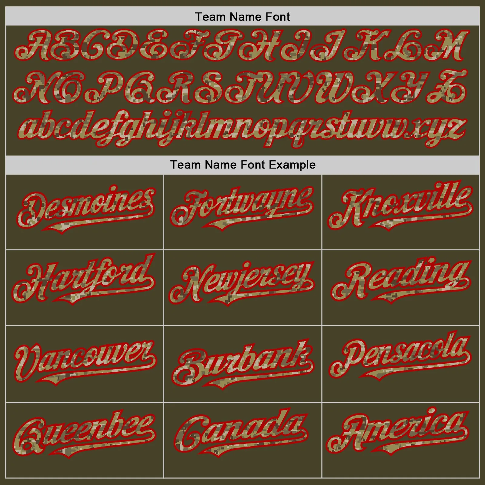 Custom Olive Red Pinstripe Camo Salute To Service Two-Button Unisex Softball Jersey