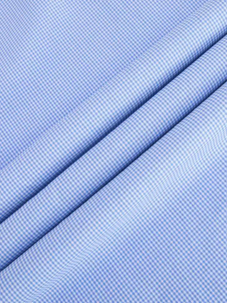 Cutaway Light Blue Grid Shirt