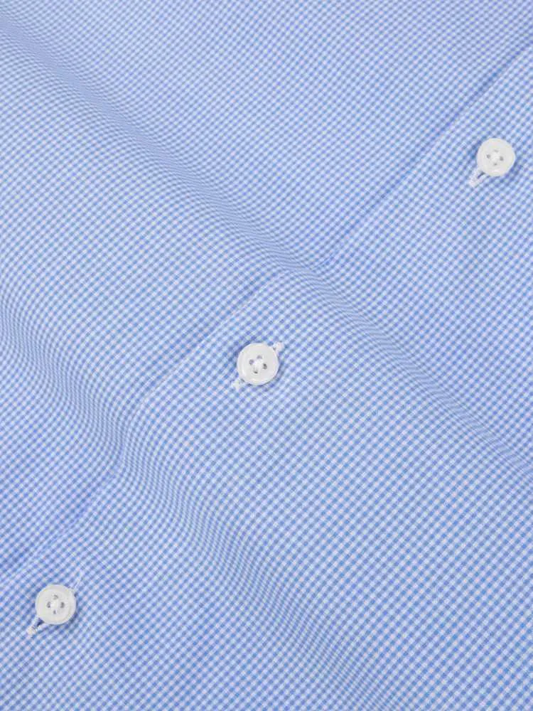 Cutaway Light Blue Grid Shirt