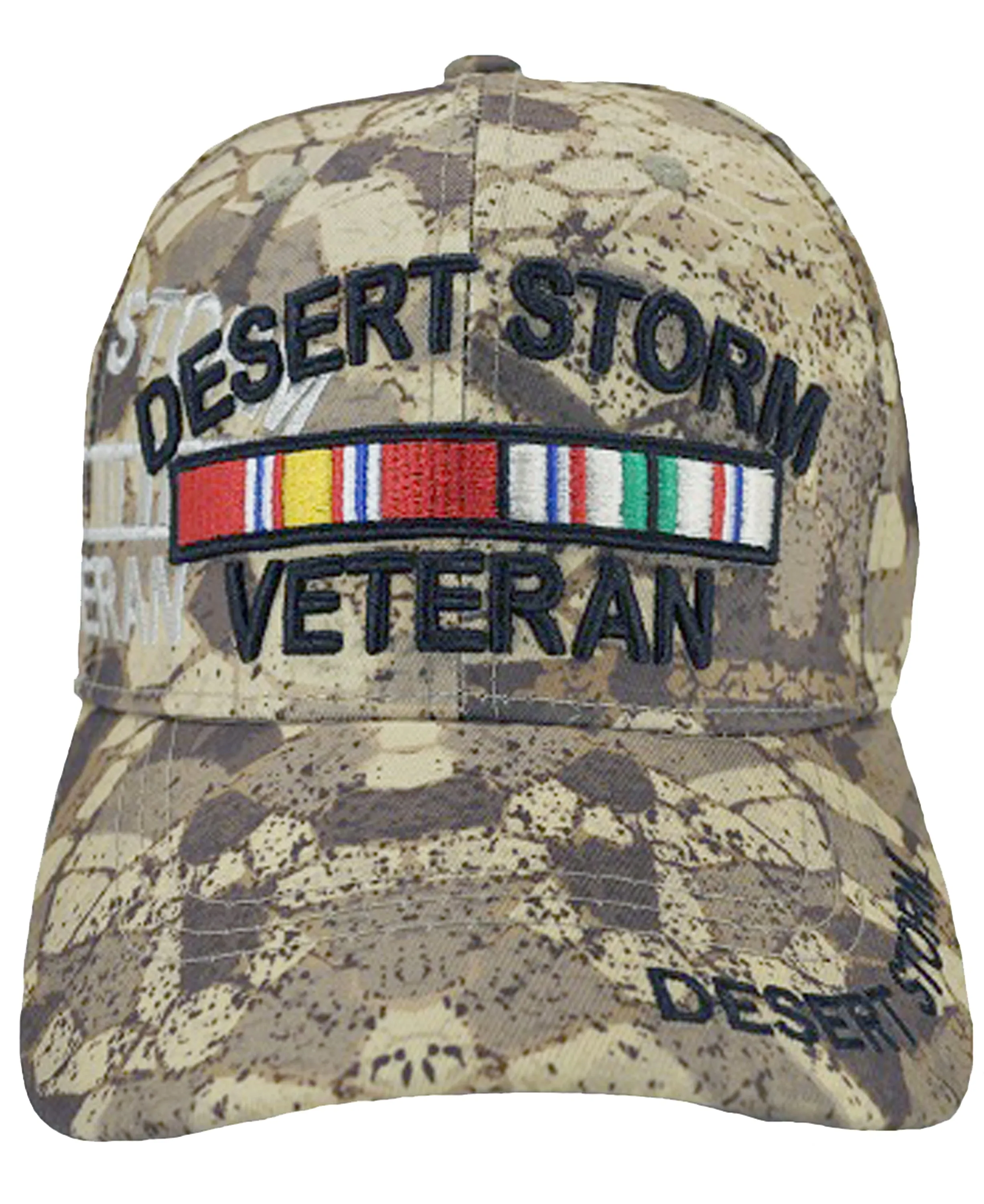 Desert Storm Veteran Hat Officially Licensed Camouflage Baseball Cap Army Navy Air Force Marine Men Women