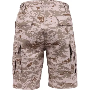 Digital Desert Camouflage - Military Cargo BDU Shorts - Polyester Cotton Twill