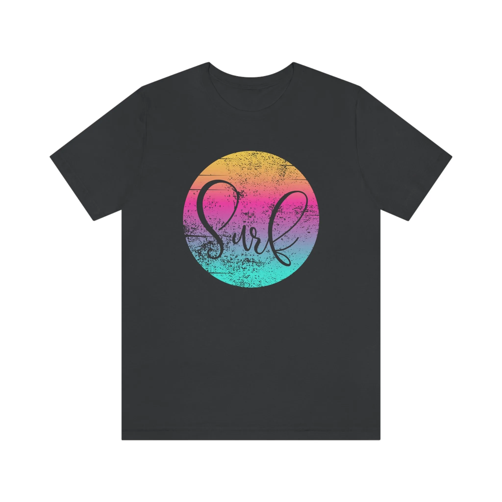 Distressed Surf Hibiscus Unisex Jersey Short Sleeve Tee