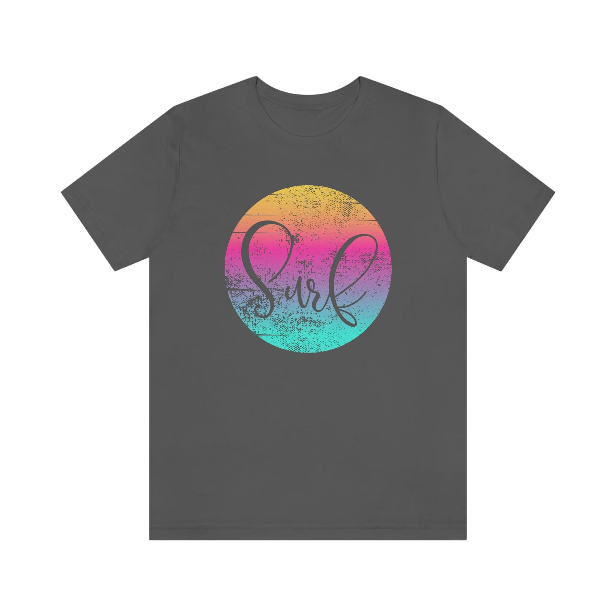 Distressed Surf Hibiscus Unisex Jersey Short Sleeve Tee