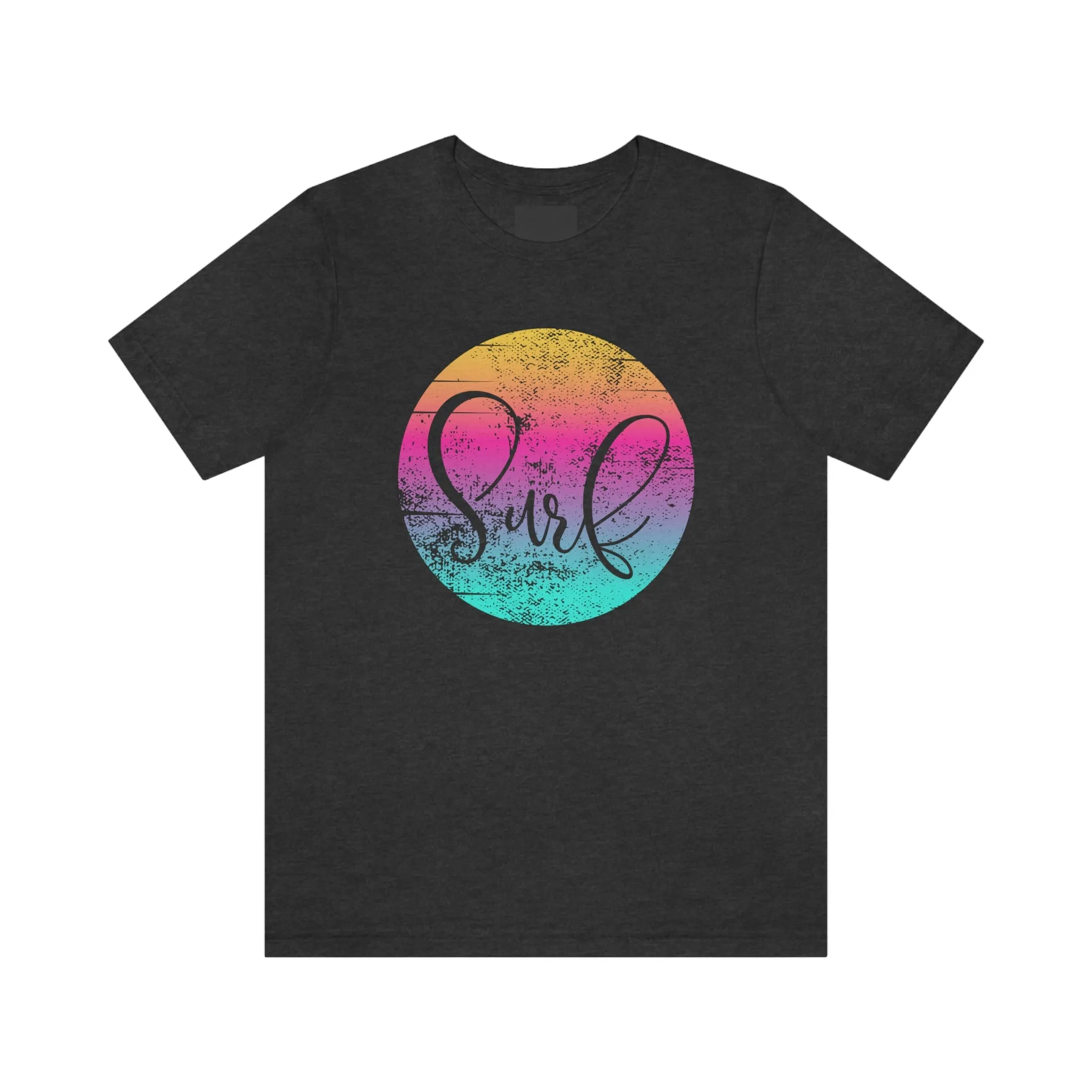 Distressed Surf Hibiscus Unisex Jersey Short Sleeve Tee