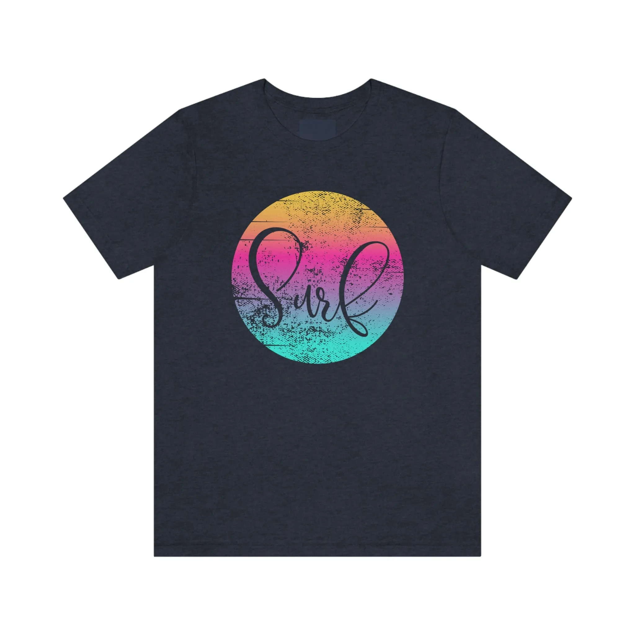 Distressed Surf Hibiscus Unisex Jersey Short Sleeve Tee