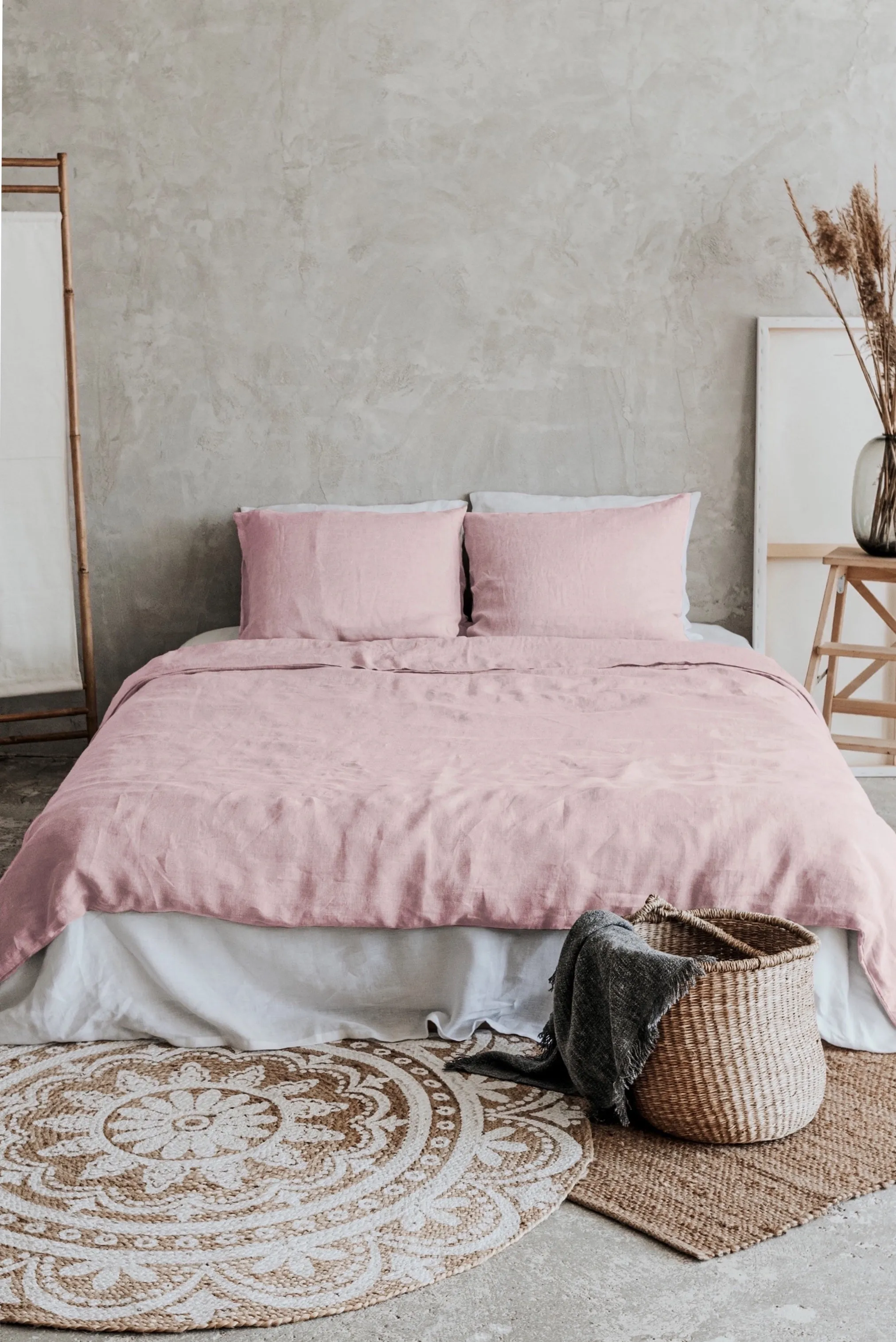 Duvet Cover and Pillowcases Set - Pink