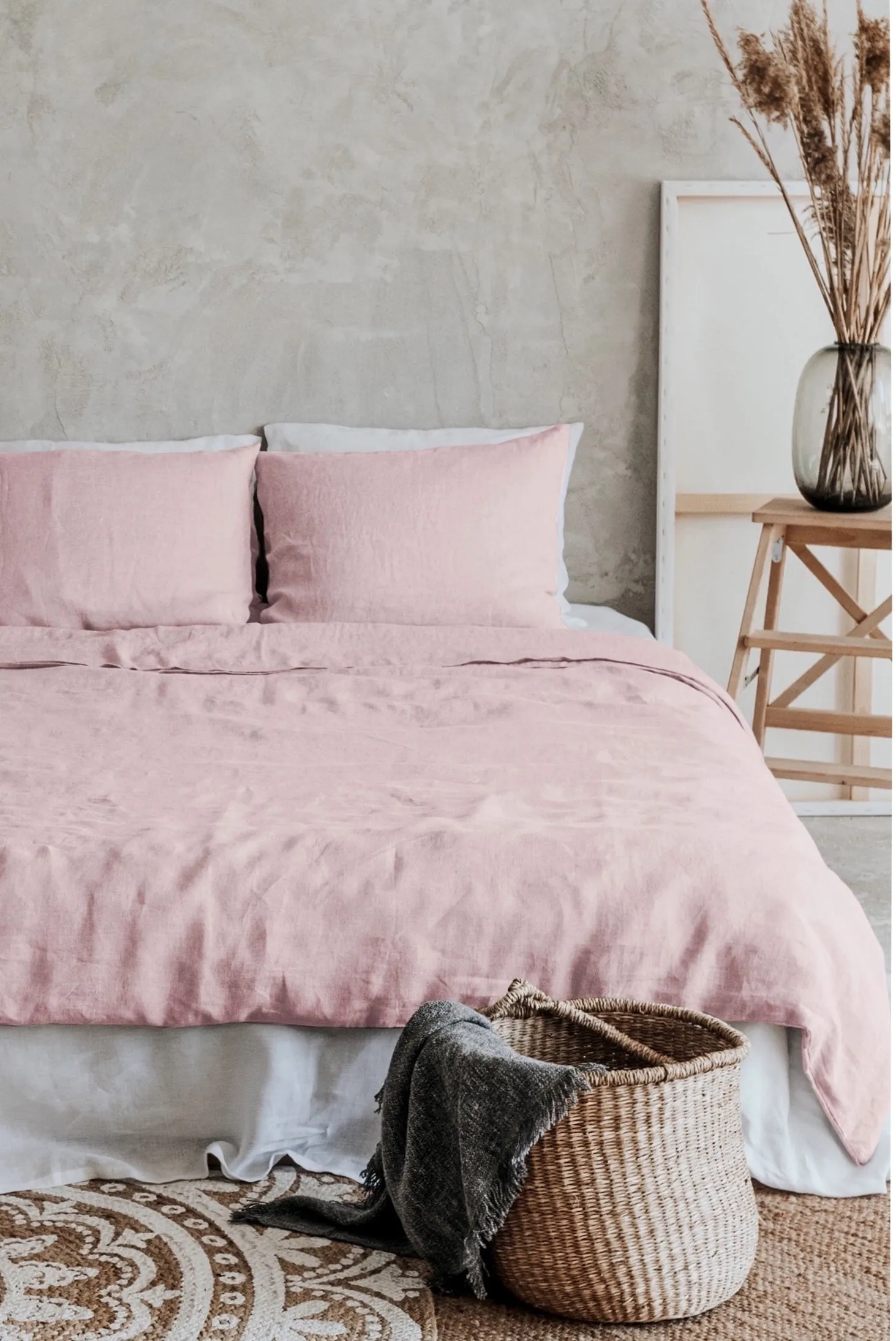 Duvet Cover and Pillowcases Set - Pink