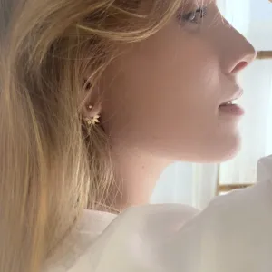 Floral Gold Ear Jacket