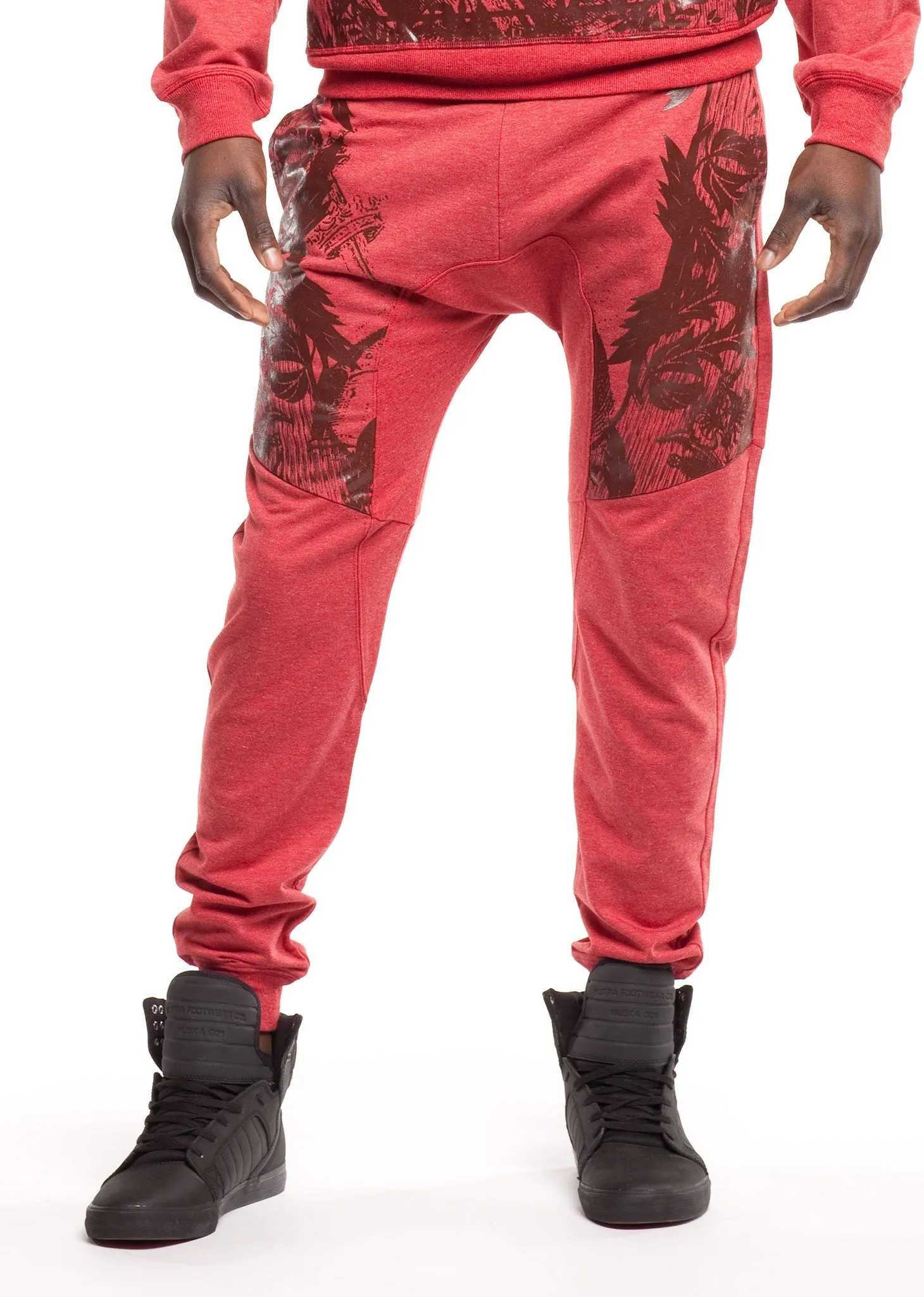 Gel Print French Terry Jogger
