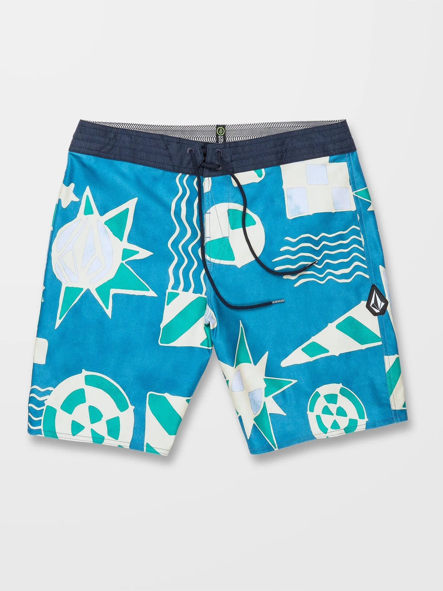 Geo Stoney 19" Boardshort - AGED INDIGO