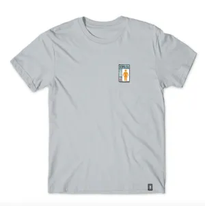 Girl Gridbox Tee Silver