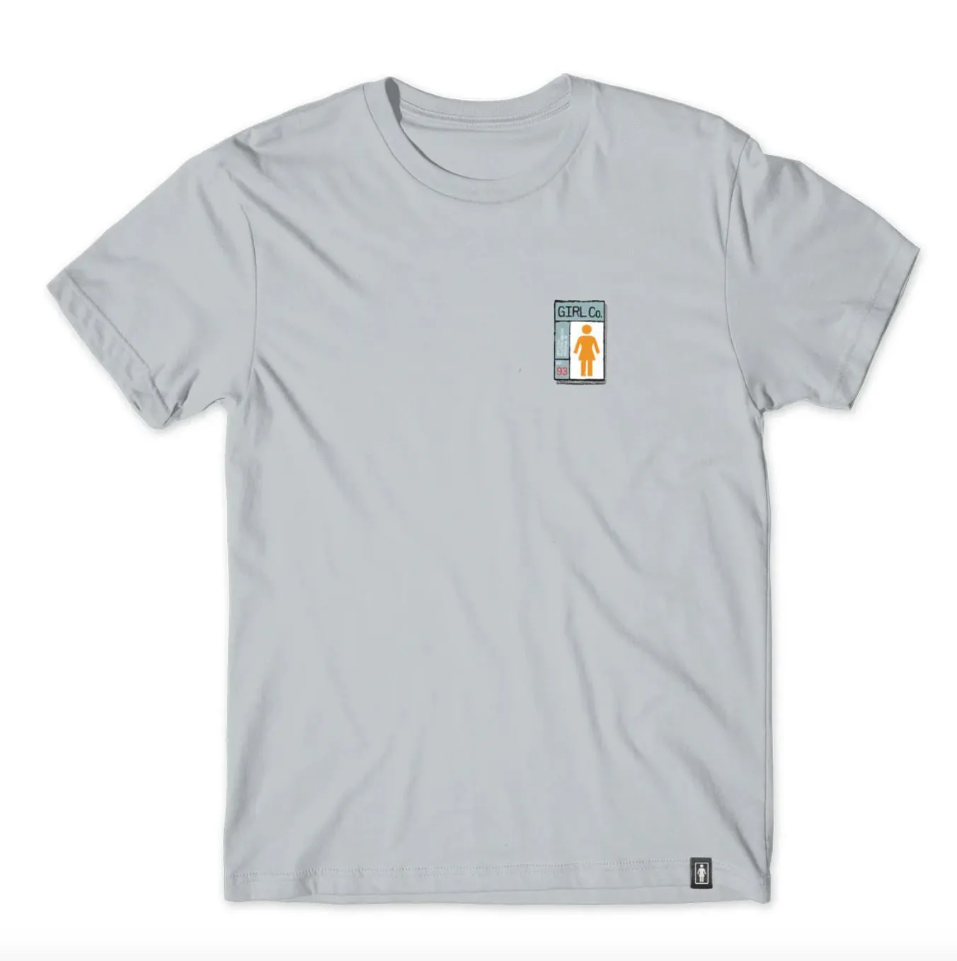 Girl Gridbox Tee Silver