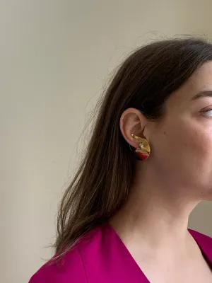Gold vintage ear jackets