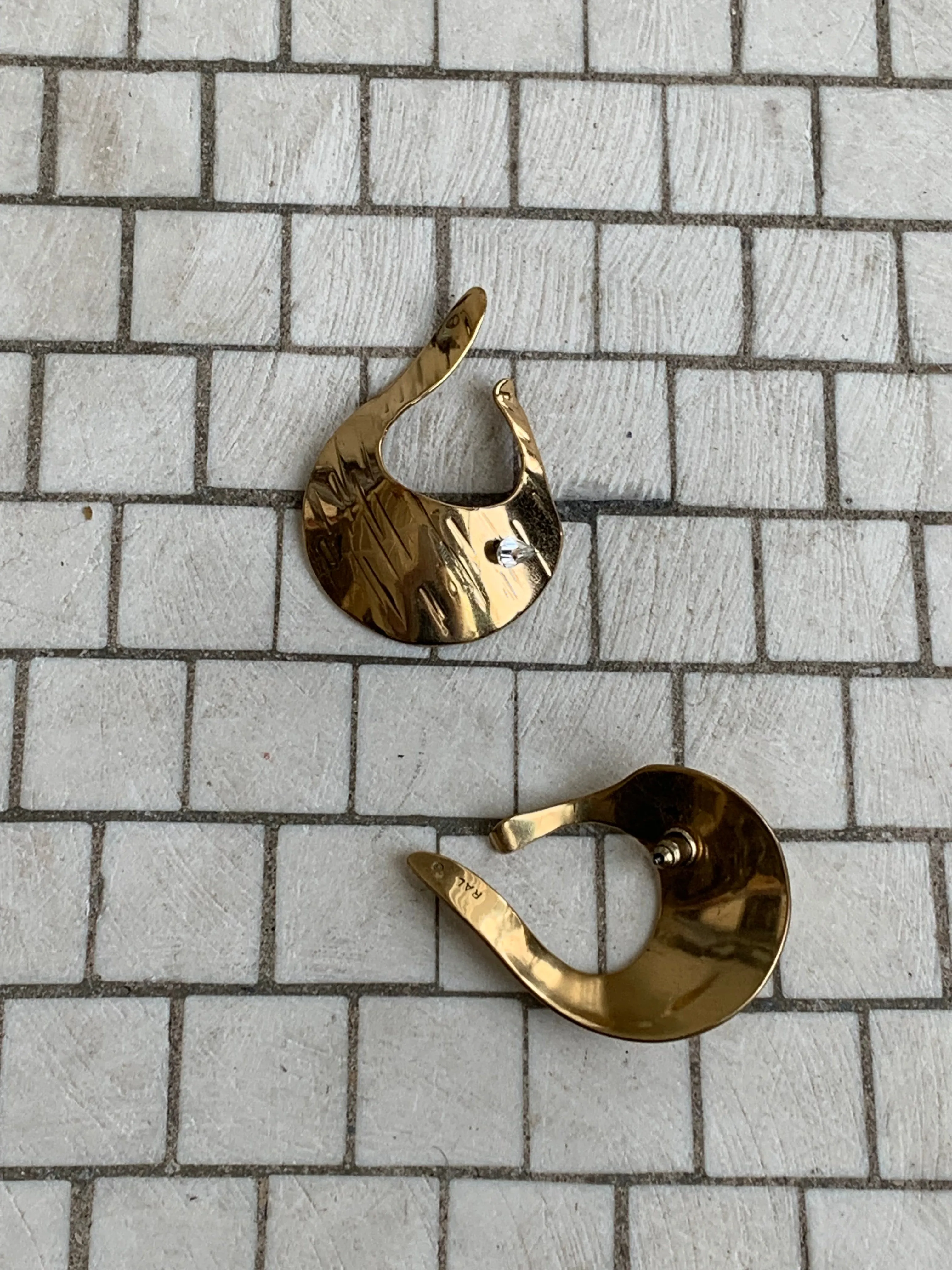 Gold vintage ear jackets
