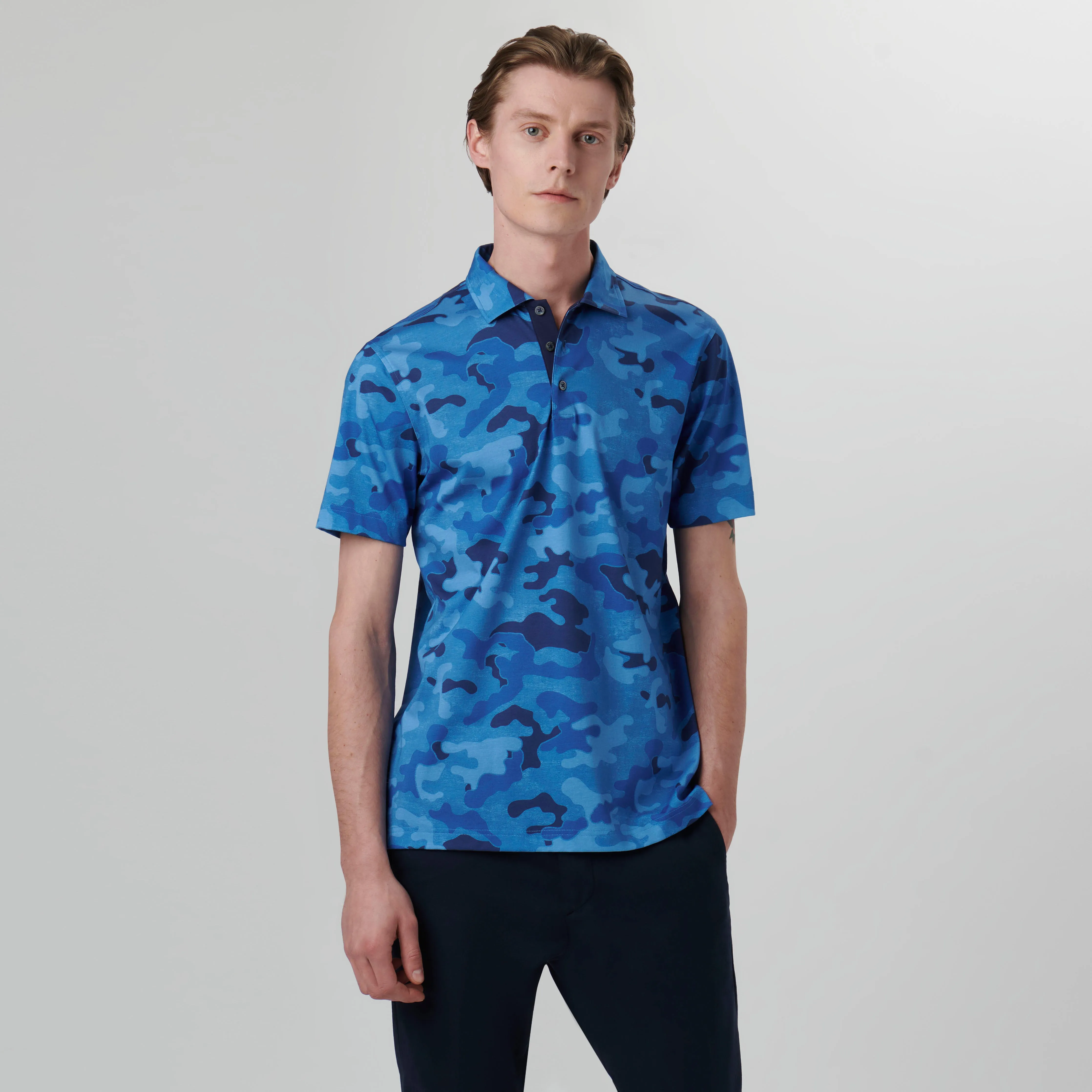 Hendrix Camouflage Print Polo Shirt