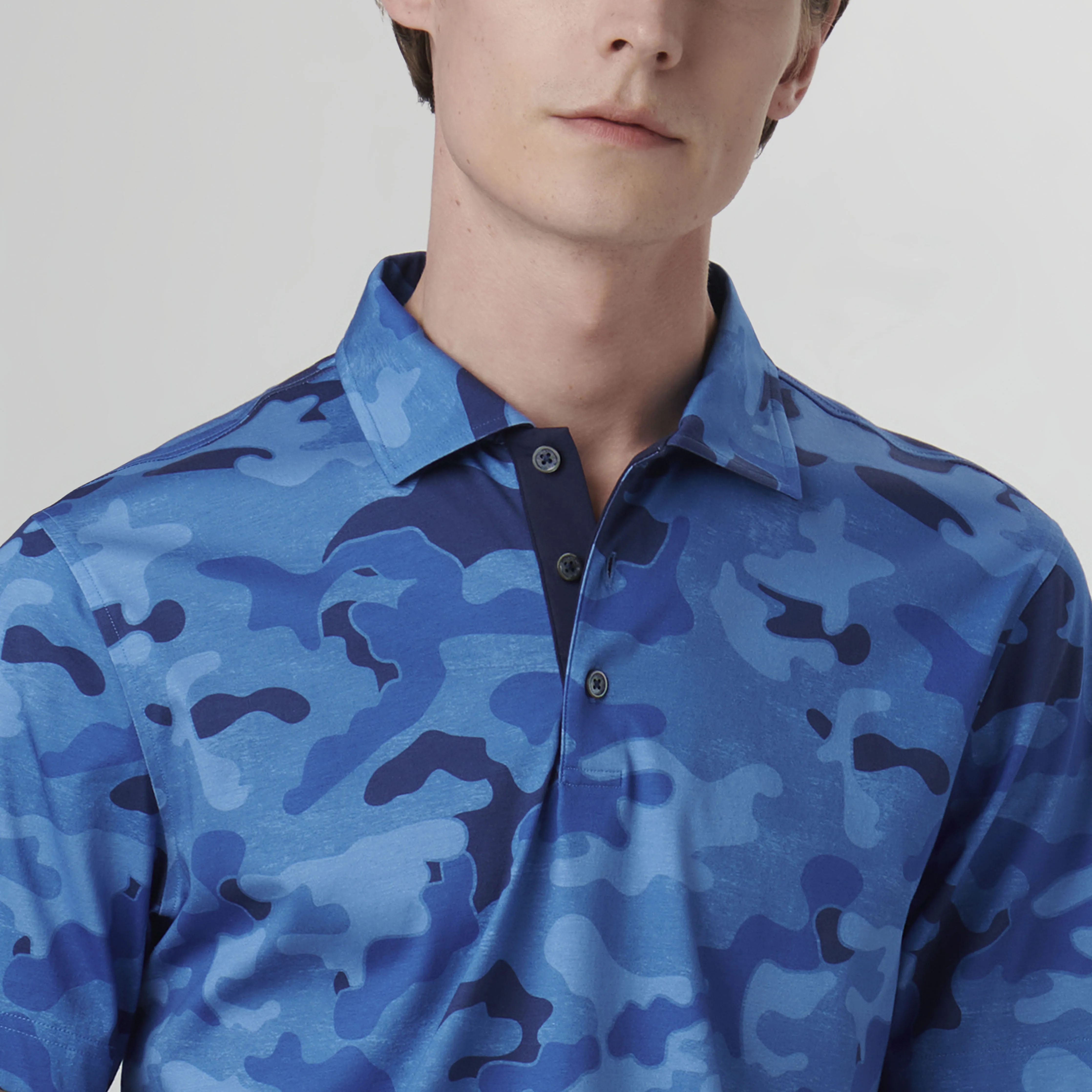 Hendrix Camouflage Print Polo Shirt