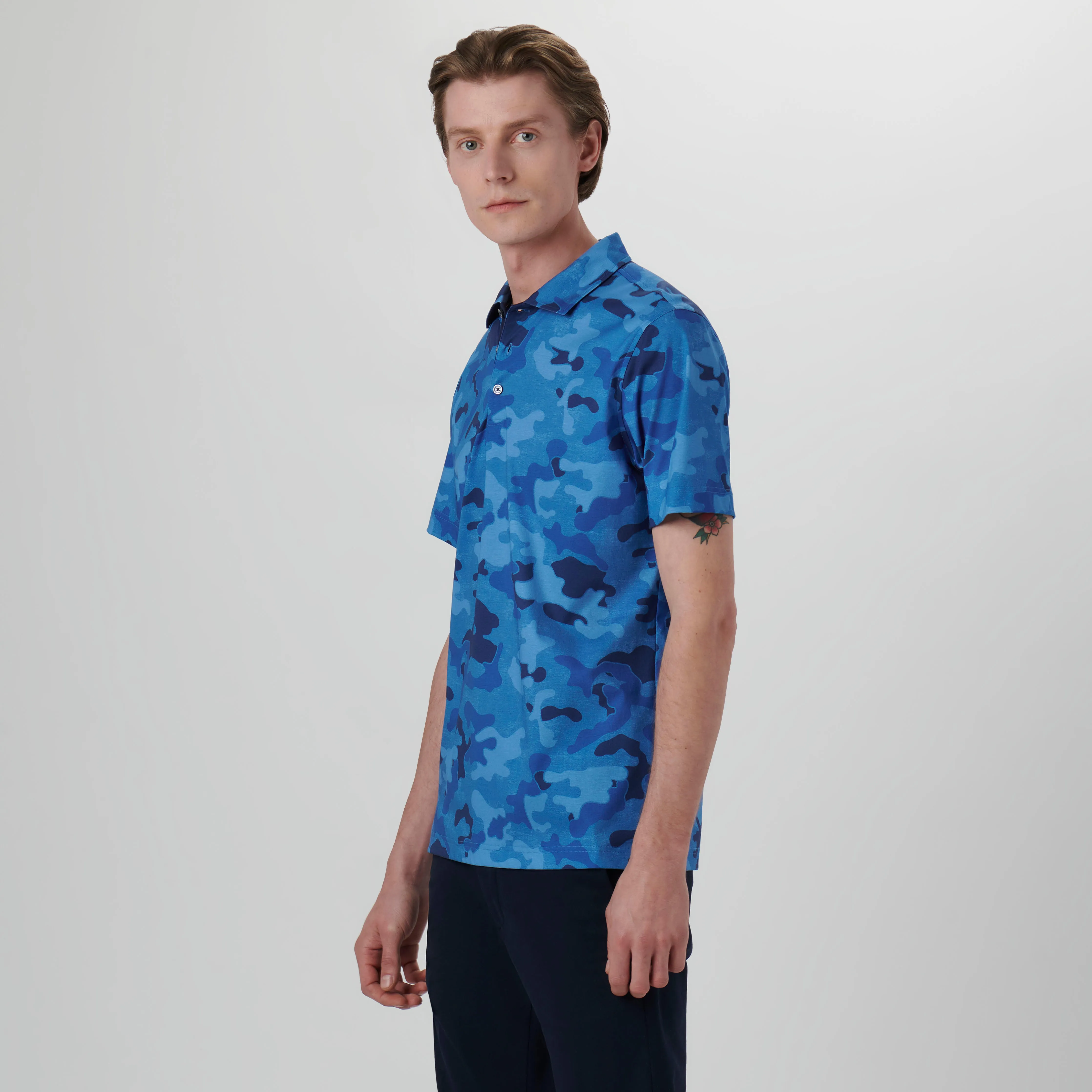 Hendrix Camouflage Print Polo Shirt