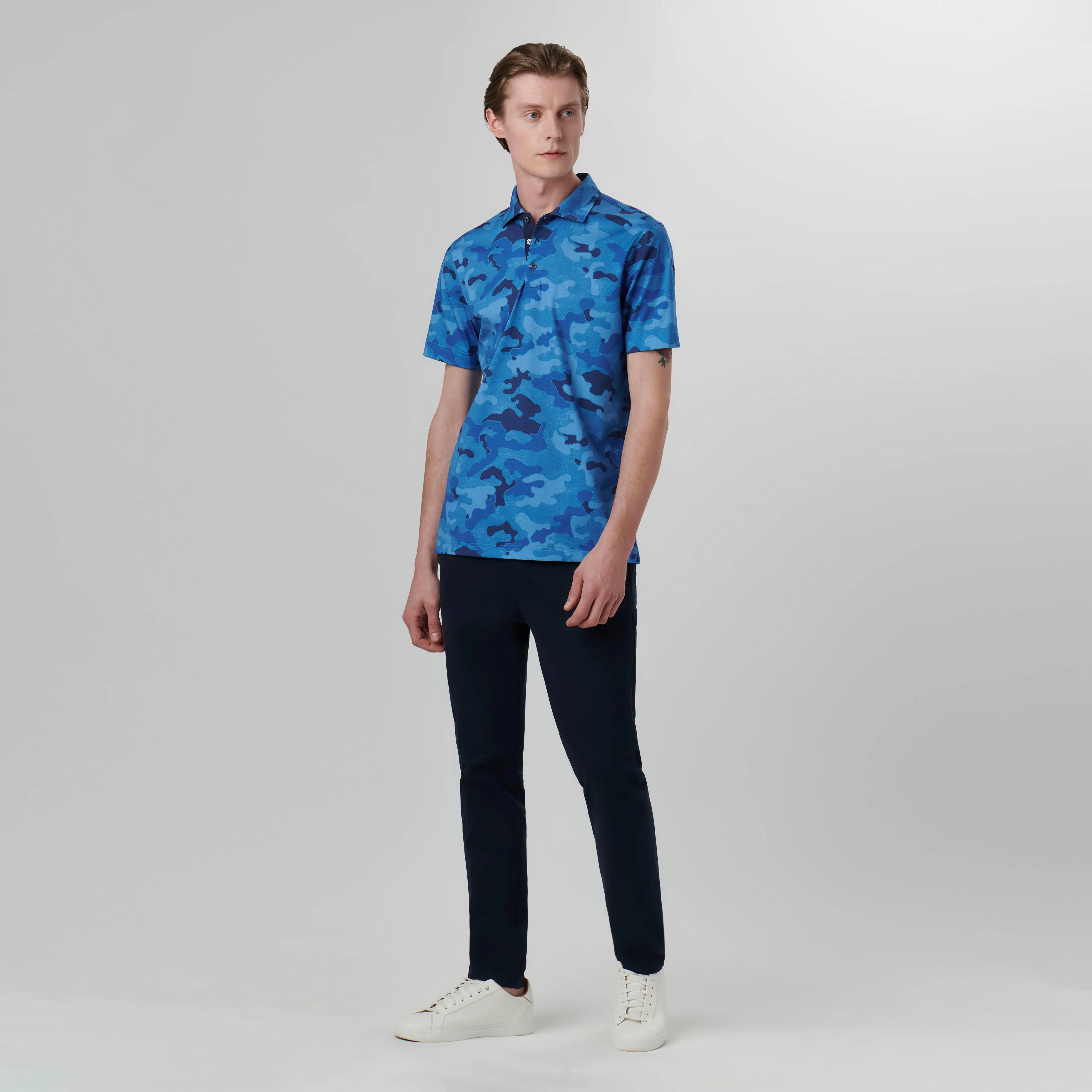 Hendrix Camouflage Print Polo Shirt