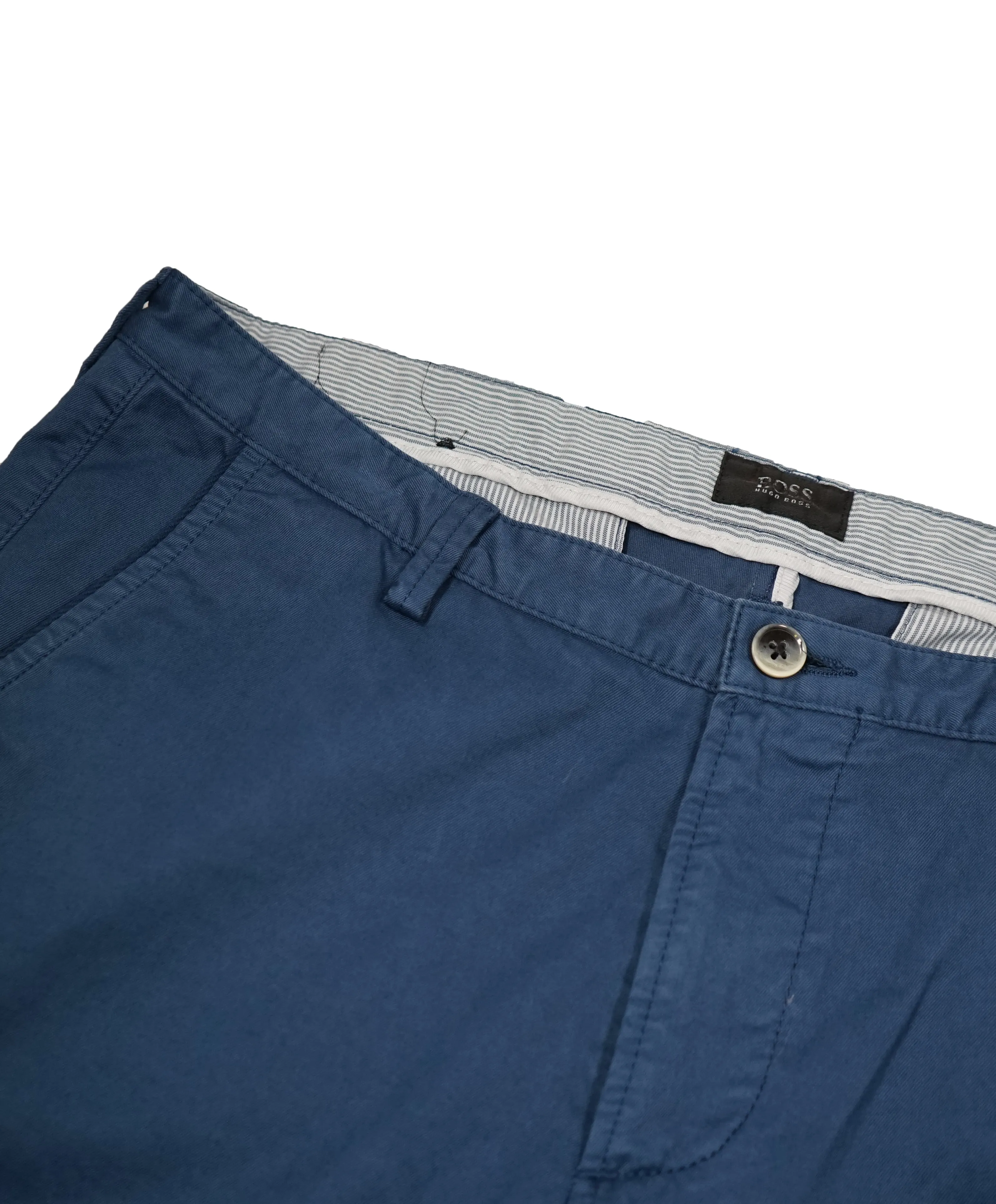 HUGO BOSS - “Rice1-D” Medium Blue Slim Cotton Casual Pants - 34W