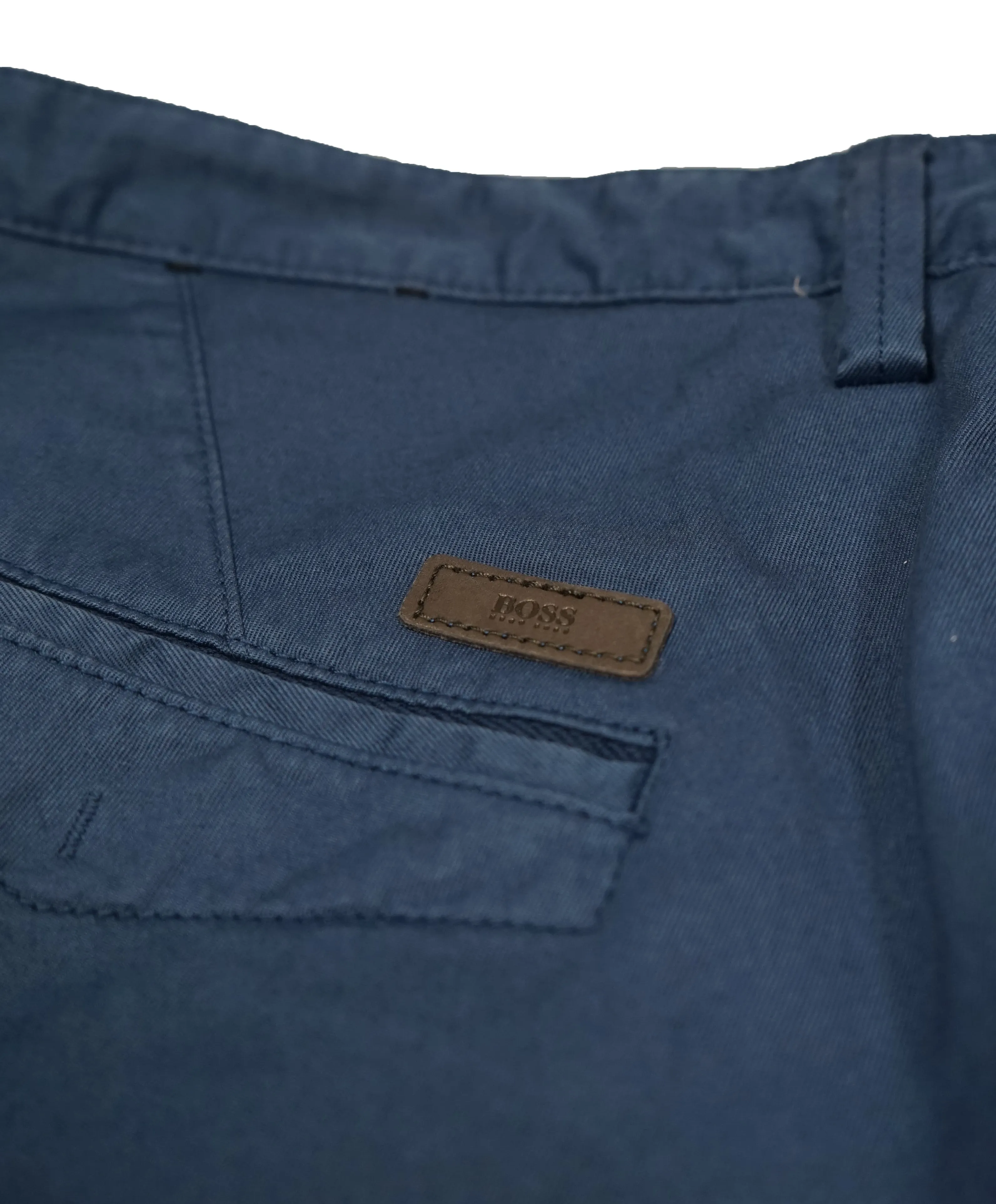 HUGO BOSS - “Rice1-D” Medium Blue Slim Cotton Casual Pants - 34W
