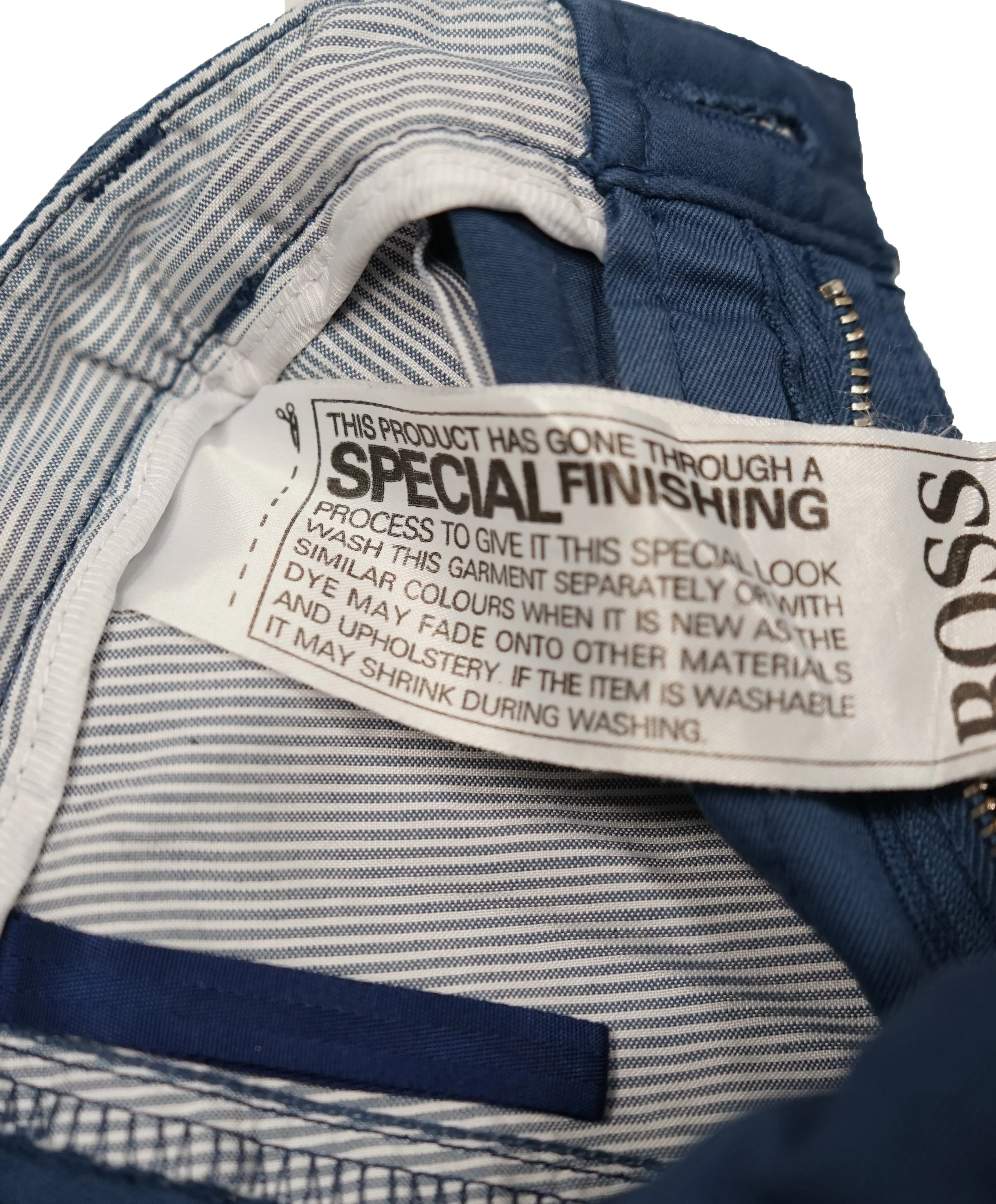 HUGO BOSS - “Rice1-D” Medium Blue Slim Cotton Casual Pants - 34W