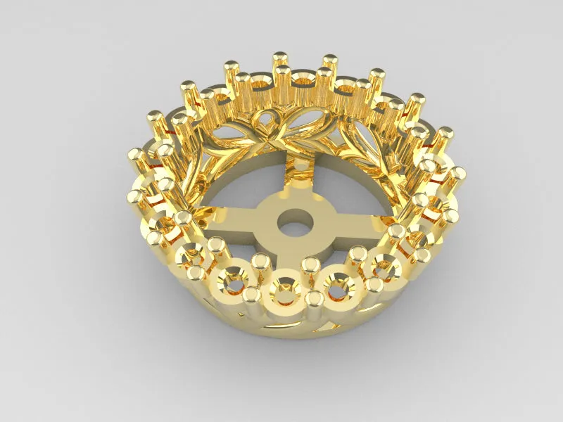 J1003 - 1.75 m Share Prong Round Earring Jacket